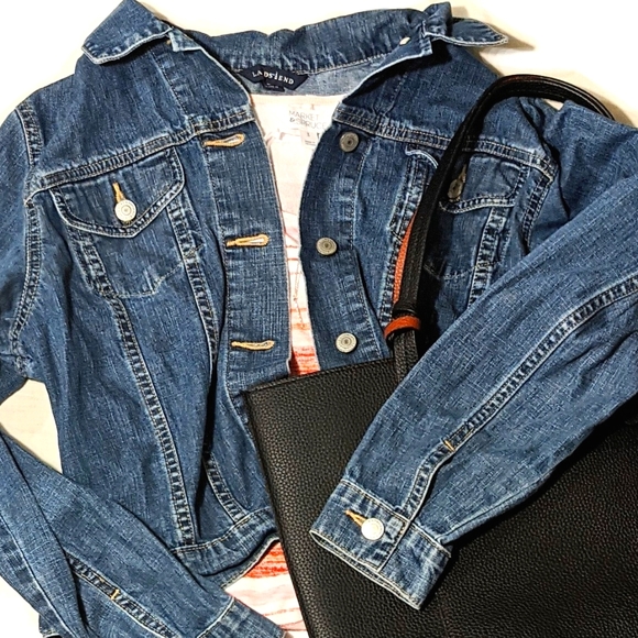 Lands' End Jackets & Blazers - Lands' End Women's Jean Jacket EUC